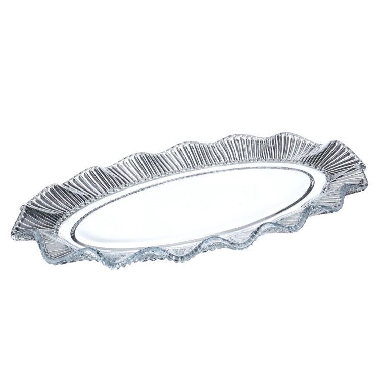 Блюдо сервировочное "crystal pearl" 33х20 см Lefard (675-133)