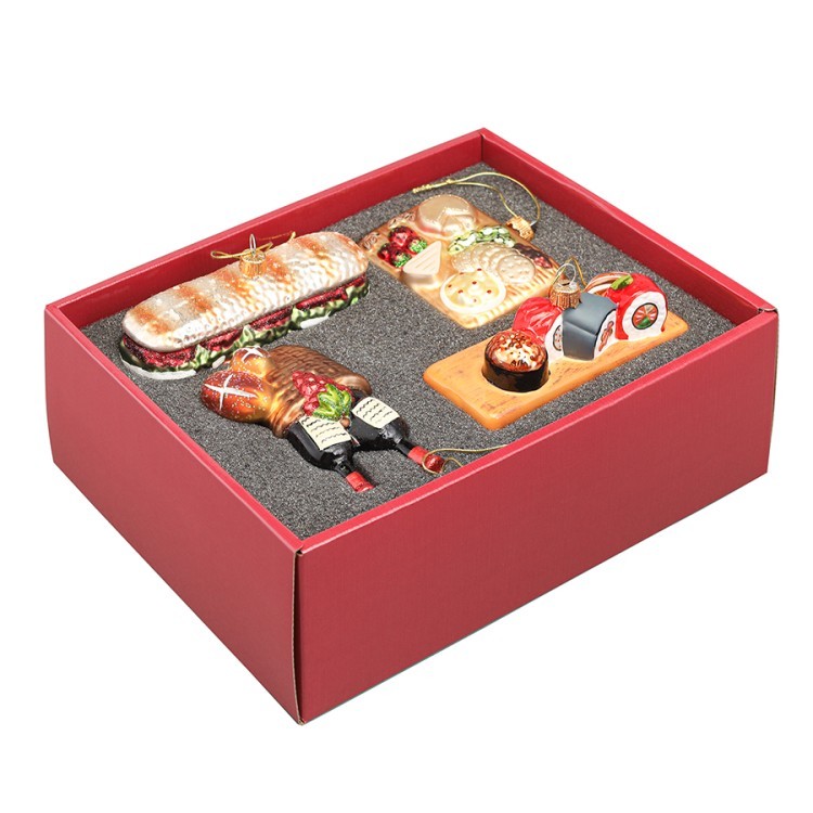 Набор ёлочных украшений christmas feast из коллекции new year essential, 4 шт. (79396)