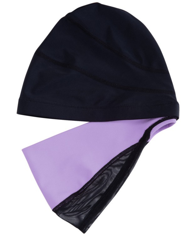 Шапочка для плавания Duplo Black/Lilac, полиамид, для длинных волос (1554496) Шапочка для плавания Duplo Black/Lilac, полиамид, для длинных волос (1554496)