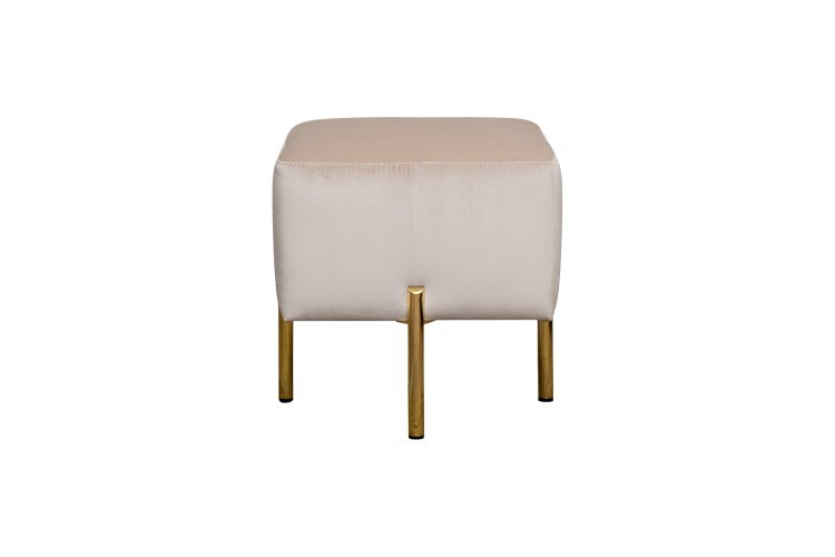 Пуф Mario вельвет св.бежевый Velv ECRU 42*42*44см (TT-00016672)