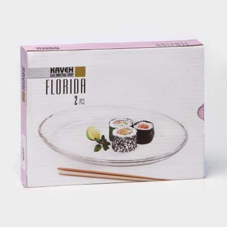 Мини-тарелка FLORIDA набор из 2 шт., 18*14 см (1232-PL1232GCL)