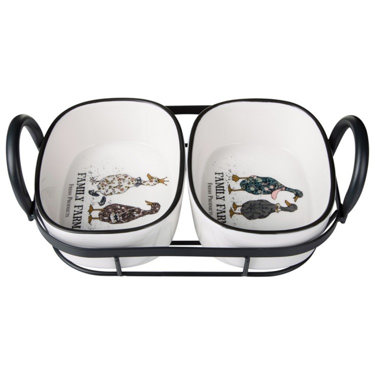 Набор форм на метал.подставке lefard "family farm" 2 шт. 28,5*16*8,5 cm LEFARD (263-1422)