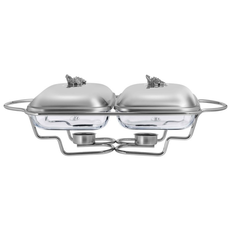 Мармит двойной lefard серия "harmony" со стеклянными формами для запекания, 1,6л/1,6л Lefard (920-112)