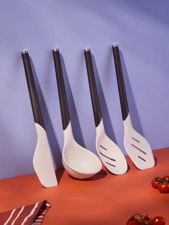 Лопатка smartchef, 32 см, бежевая/бордовая (80108)