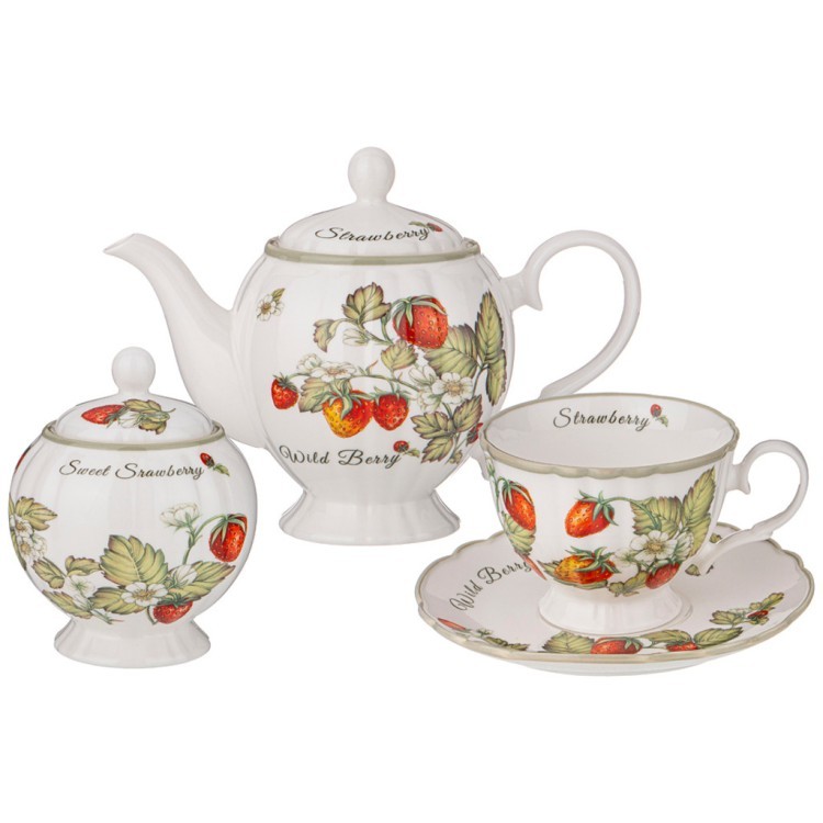 Чайный сервиз lefard "strawberry" на 6 пер. 14 пр. 750/400/270 Lefard (85-1901) Чайный сервиз lefard "strawberry" на 6 пер. 14 пр. 750/400/270 Lefard (85-1901)