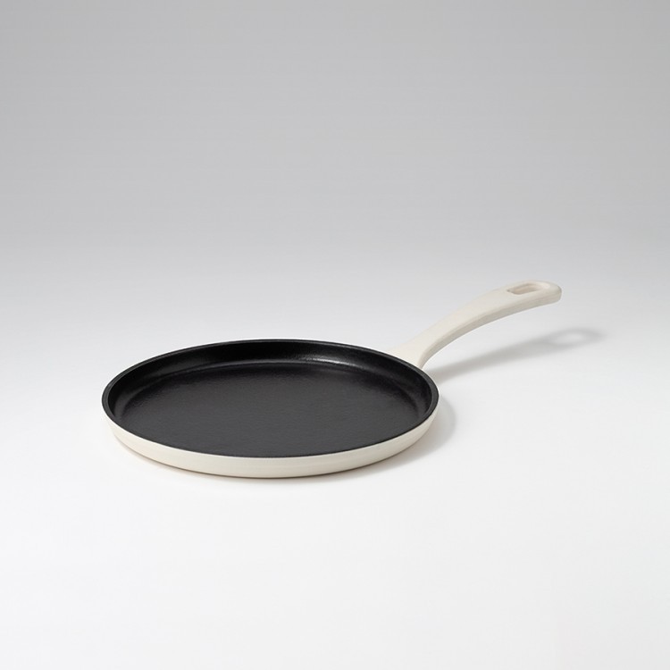 Сковорода блинная чугунная D24 см из коллекции "Шеффилд", молочная (80249)