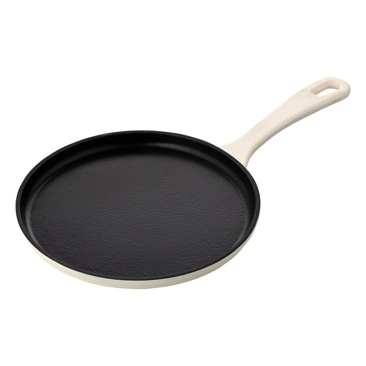 Сковорода блинная чугунная D24 см из коллекции "Шеффилд", молочная (80249)