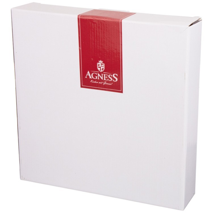 Форма для запекания agness "лаванда" с пластиковой крышкой 25,5*19*8 см Agness (536-245)