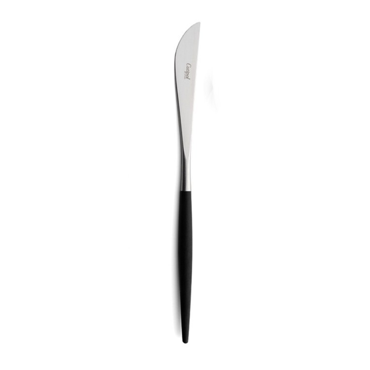 Нож столовый GO.03, нержавеющая сталь 18/10, композитный материал, matte chrom/black, CUTIPOL