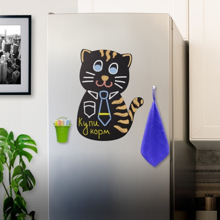 Доска на холодильник магнитно-меловая Brauberg Pussy Cat 30х40 см 237840 (1) (84566)