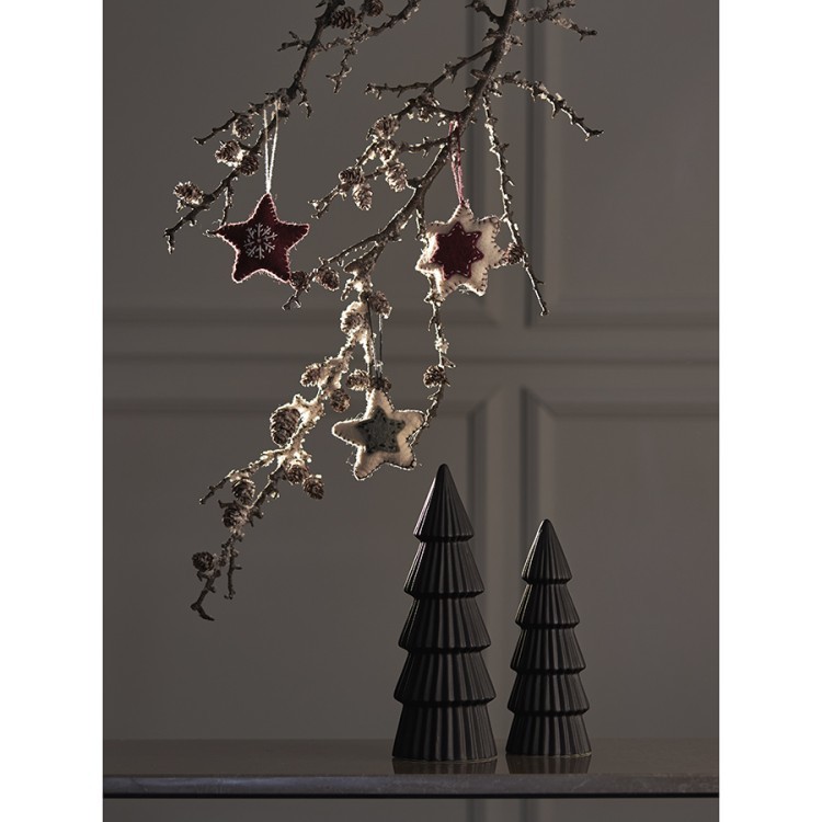 Набор елочных украшений из фетра christmas stars из коллекции new year essential, 3 шт. (76752)