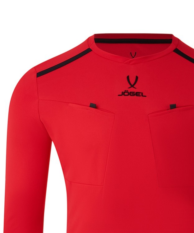 Футболка судейская с длинным рукавом JÖGEL DIVISION PerFormDRY Referee LS Tee, красный (2123310) Футболка судейская с длинным рукавом JÖGEL DIVISION PerFormDRY Referee LS Tee, красный (2123310)