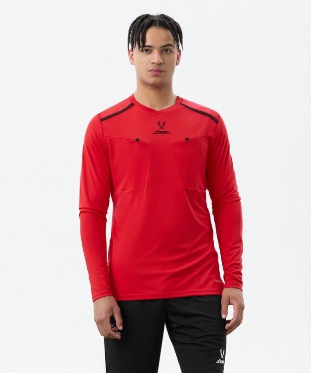 Футболка судейская с длинным рукавом JOGEL DIVISION PerFormDRY Referee LS Tee, красный (2123309)