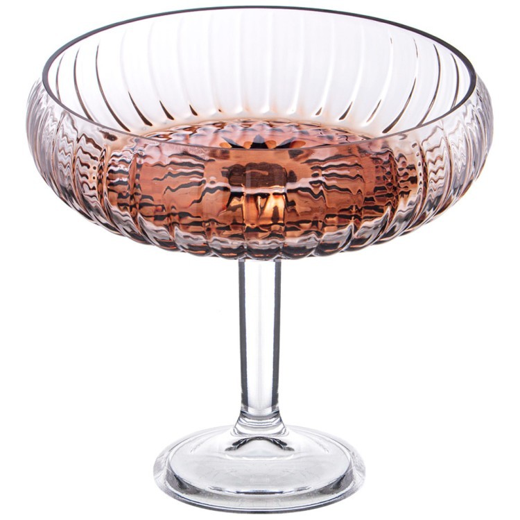 Блюдо на ножке "amber", 24х21 см Alegre Glass (337-105)