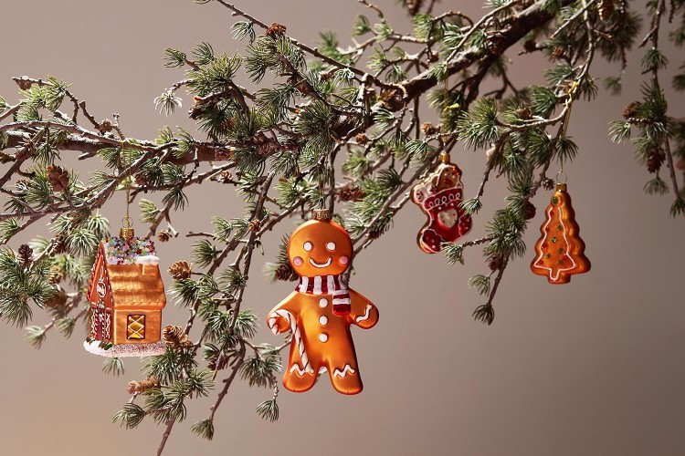 Набор ёлочных украшений ginger celebration из коллекции new year essential, 4 шт. (79397)