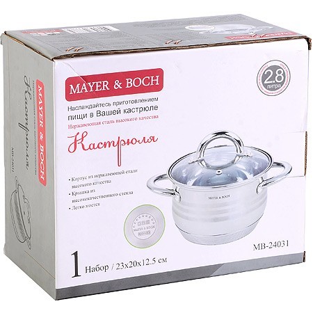 Кастрюля 2,8л ст/кр 7-ми слойное дно МВ (24031) Кастрюля 2,8л ст/кр 7-ми слойное дно МВ (24031)