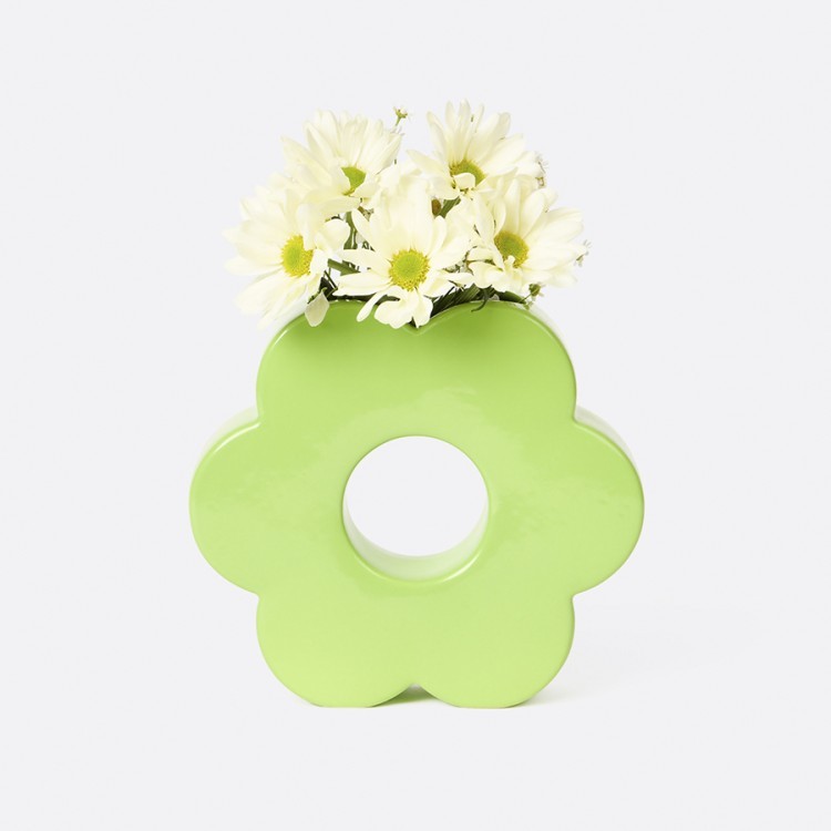 Ваза для цветов daisy, 20 см, зеленая (75938)