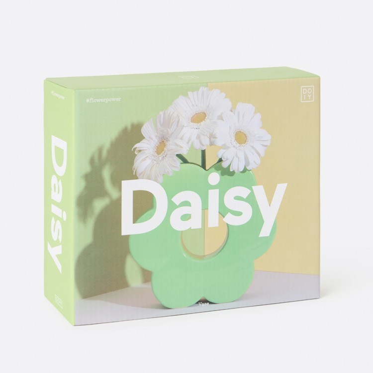 Ваза для цветов daisy, 20 см, зеленая (75938)