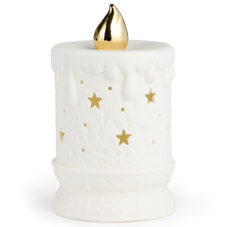 Статуэтка "свеча" с led-подсветкой 8,8х8,8х14,8 см Lefard (146-2252)