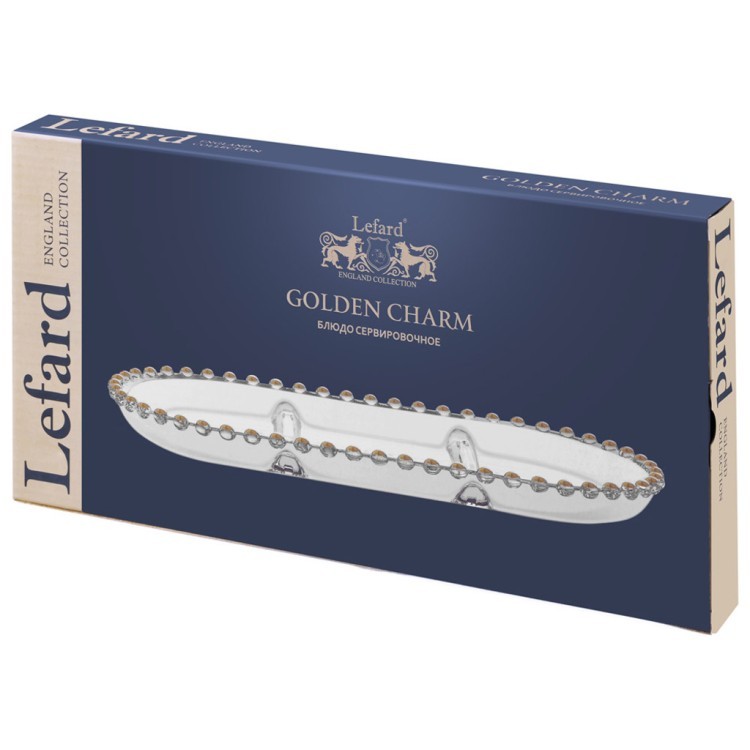 Блюдо сервировочное "golden charm", 3 секции, 30*15 см Lefard (345-500)