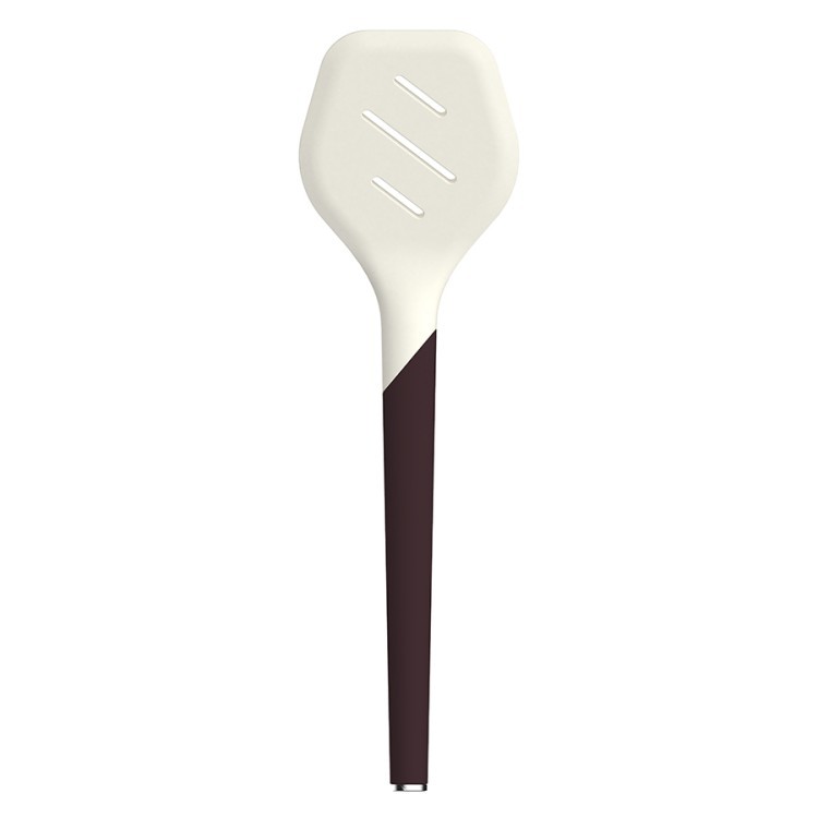 Лопатка с прорезями smartchef, 32 см, бежевая/бордовая (80109)