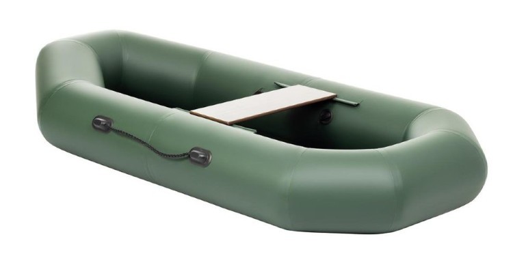 Лодка ПВХ Тонар Бриз 190 с гребками (зеленая) (72572)
