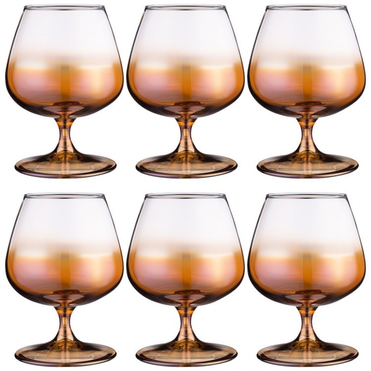 Набор бокалов для бренди из 6 шт  "карамельный омбре"  410 мл Lefard (194-724)