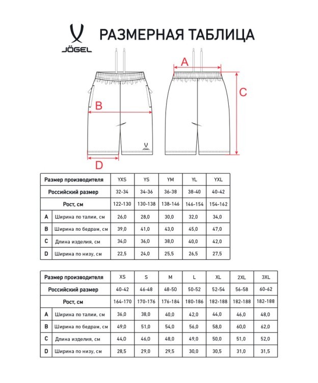 Шорты JOGEL ESSENTIAL Athlete Shorts, черный (2111455)
