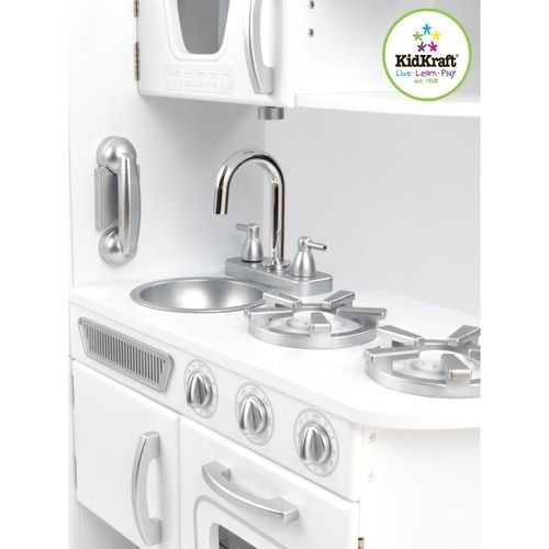 Детская игрушечная кухня из дерева "Винтаж", цвет Белый (White Vintage Kitchen) (53208_KE) Детская игрушечная кухня из дерева "Винтаж", цвет Белый (White Vintage Kitchen) (53208_KE)