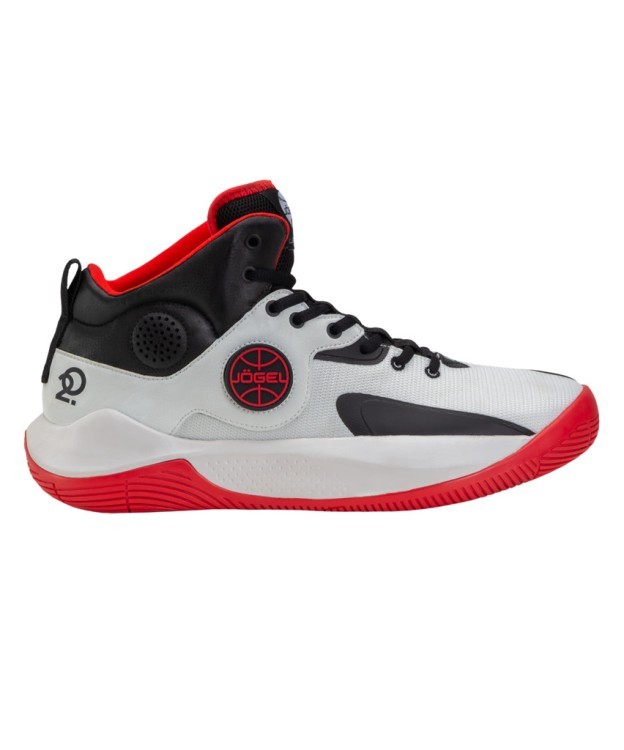 Кроссовки баскетбольные JOGEL Launch MID, White/black/red (2112861)