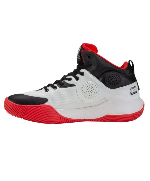 Кроссовки баскетбольные JOGEL Launch MID, White/black/red (2112861)