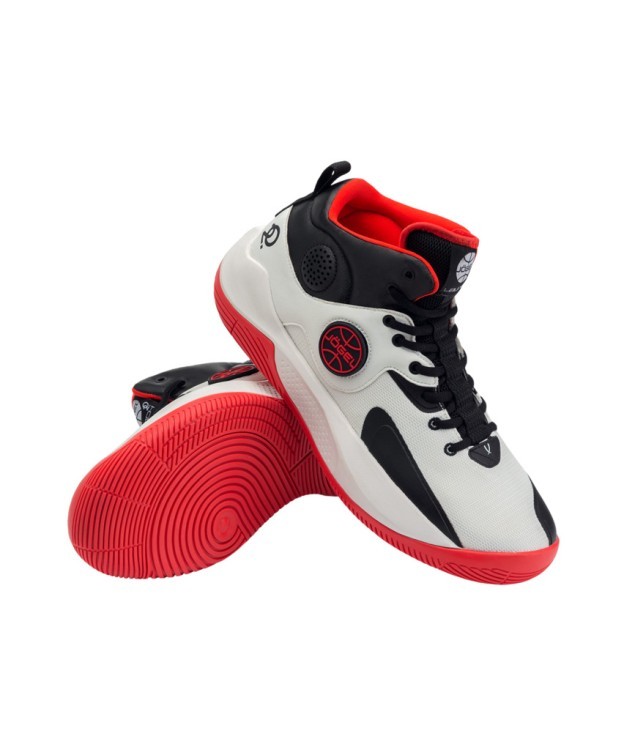 Кроссовки баскетбольные JOGEL Launch MID, White/black/red (2112861)