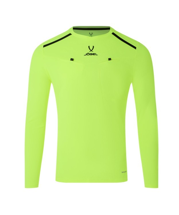 Футболка судейская с длинным рукавом JÖGEL DIVISION PerFormDRY Referee LS Tee, желтый неон (2123316) Футболка судейская с длинным рукавом JÖGEL DIVISION PerFormDRY Referee LS Tee, желтый неон (2123316)