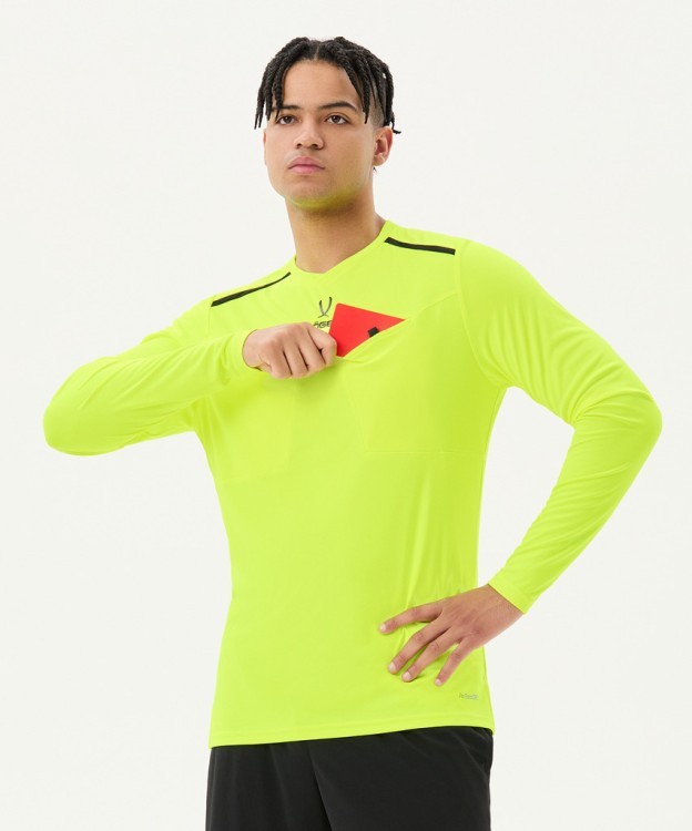 Футболка судейская с длинным рукавом JÖGEL DIVISION PerFormDRY Referee LS Tee, желтый неон (2123316) Футболка судейская с длинным рукавом JÖGEL DIVISION PerFormDRY Referee LS Tee, желтый неон (2123316)