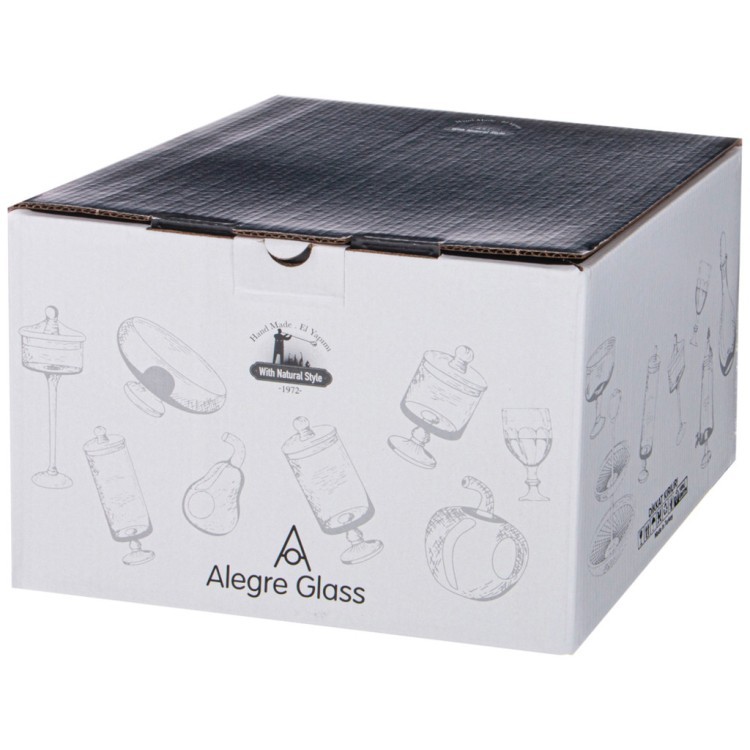 Блюдо на ножке, 24х21 см Alegre Glass (337-101)