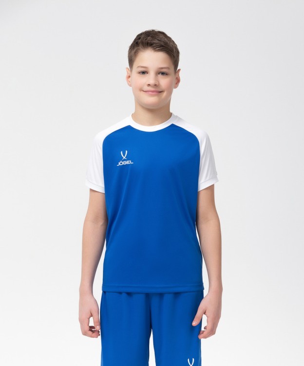Футболка игровая JOGEL CAMP Reglan Jersey, синий/белый, детский (702241)