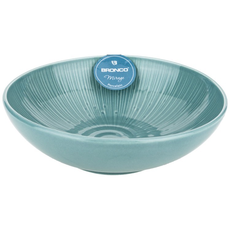 Тарелка суповая-салатник "mirage" 19 см голубой Bronco (410-125)