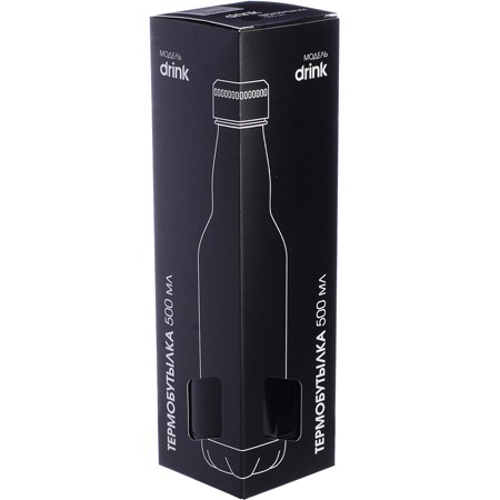 Термобутылка 500мл. Drink, черная (77020-2)