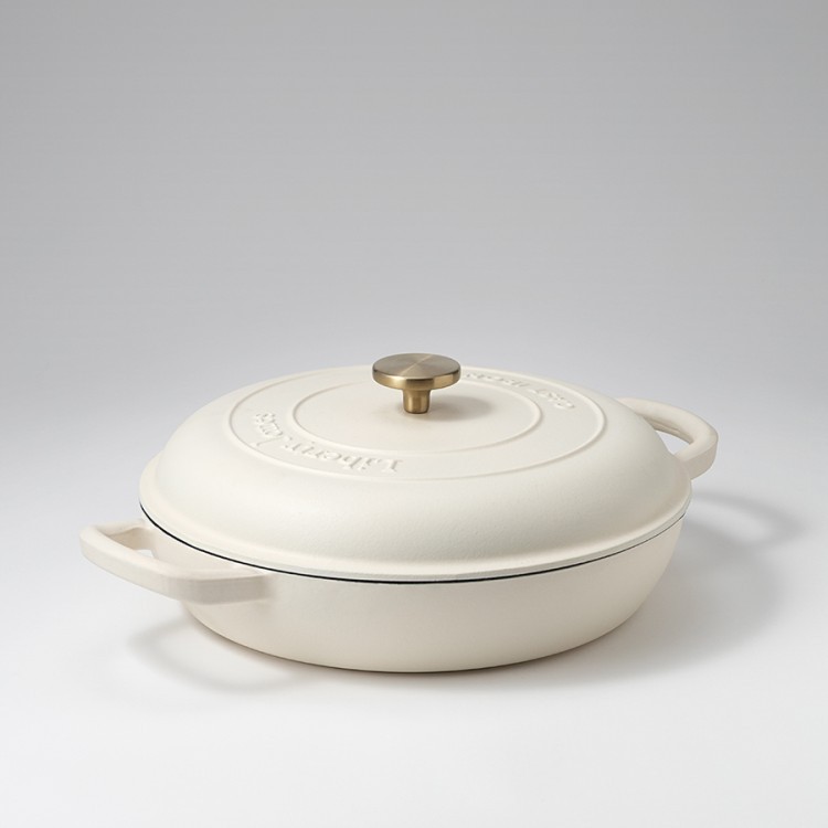 Сотейник с крышкой из коллекции "Шеффилд", D30 см, молочный (80252)