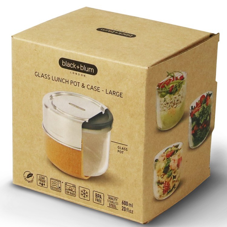 Ланч-бокс glass lunch pot, 600 мл, коричневый (67614) Ланч-бокс glass lunch pot, 600 мл, коричневый (67614)
