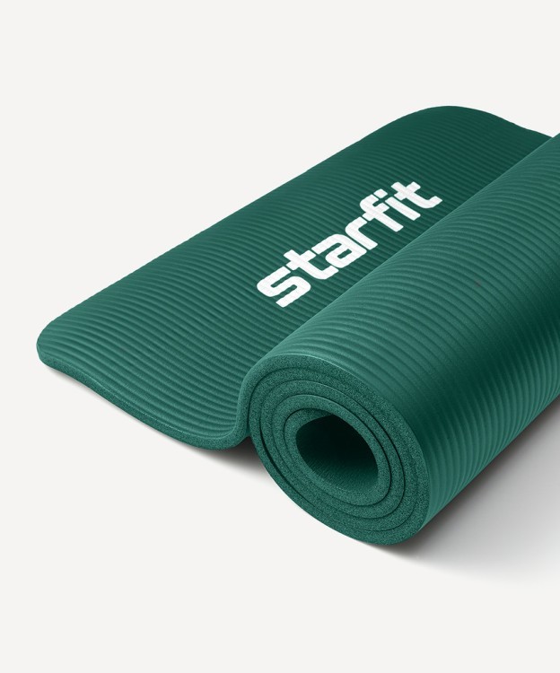 Коврик для йоги и фитнеса Starfit FM-301, NBR, 183x61x1,2 см, изумрудный (2105117)