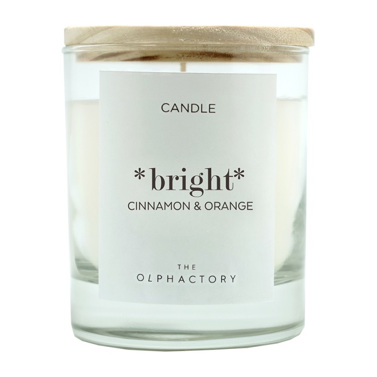 Свеча ароматическая the olphactory, bright, orange&cinnamon, 40 ч (58379)
