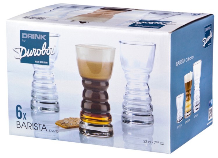 Набор стаканов для кофе из 6 шт."barista" 220 мл. высота=14 см. Durobor Group (617-082) 