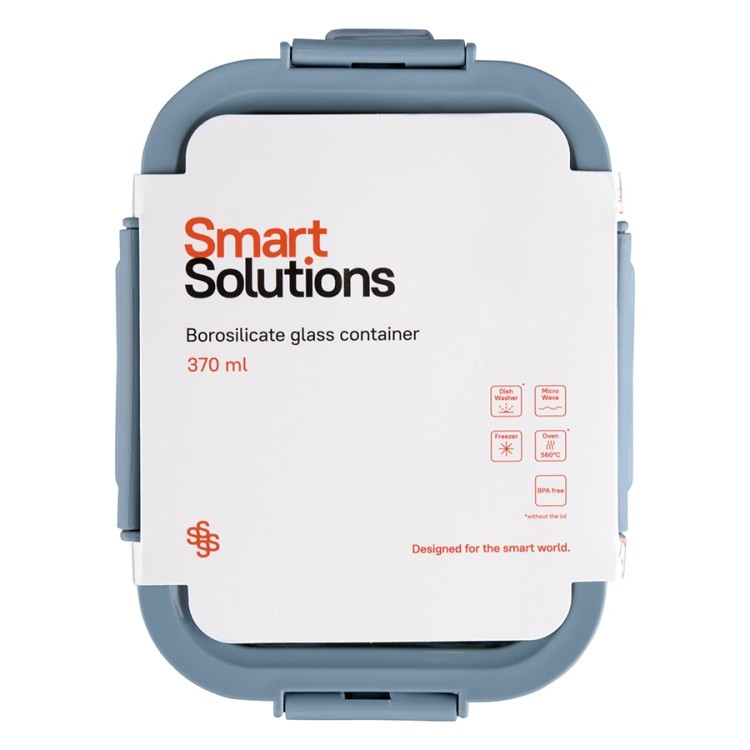 Контейнер для запекания, хранения и переноски продуктов в чехле smart solutions, 370 мл, синий (73394)