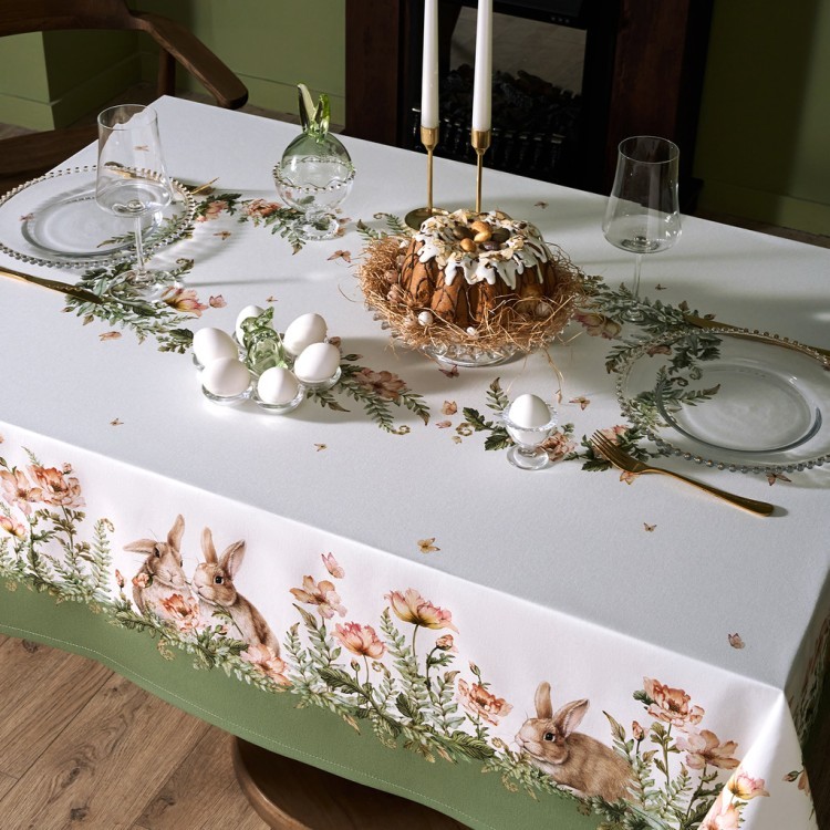 Скатерть "sense" 160х220см ,зеленый 100%хлопок, твил с пропиткой Lefard (850-753-21)