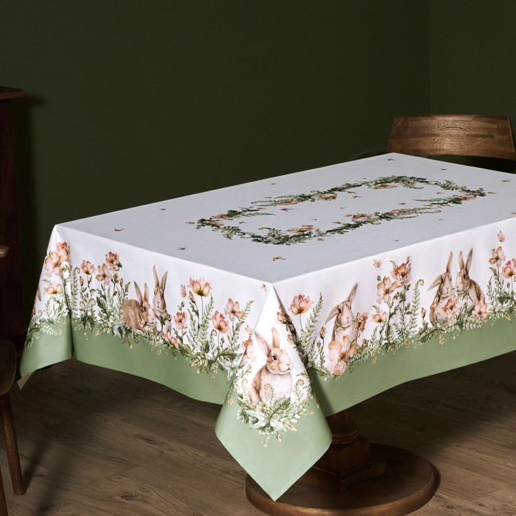 Скатерть "sense" 160х220см ,зеленый 100%хлопок, твил с пропиткой Lefard (850-753-21)