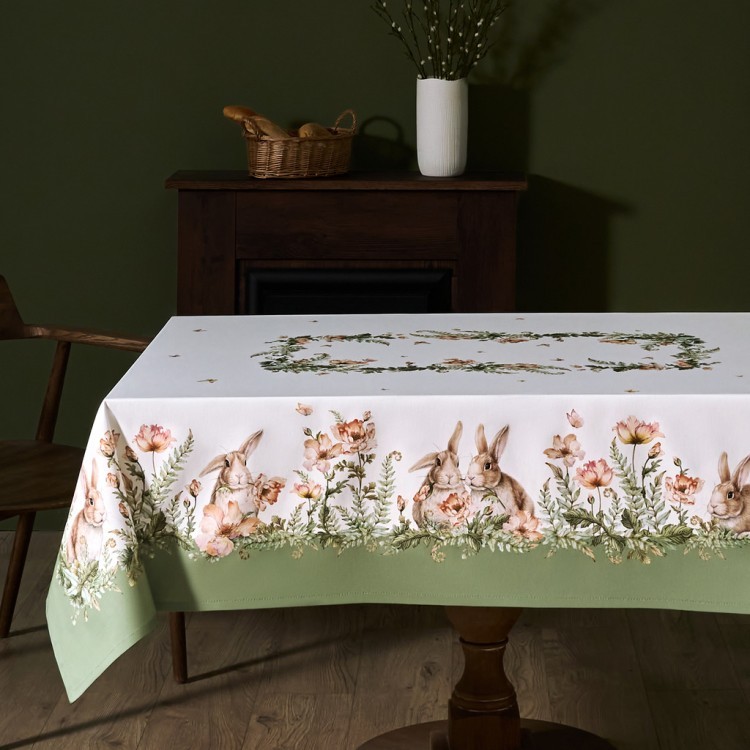 Скатерть "sense" 160х220см ,зеленый 100%хлопок, твил с пропиткой Lefard (850-753-21)