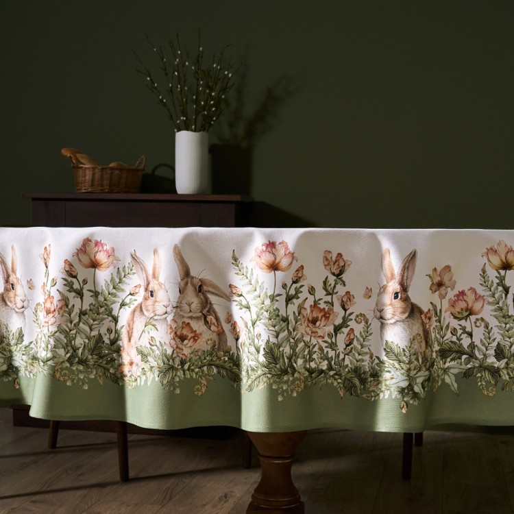 Скатерть "sense" 160х220см ,зеленый 100%хлопок, твил с пропиткой Lefard (850-753-21)