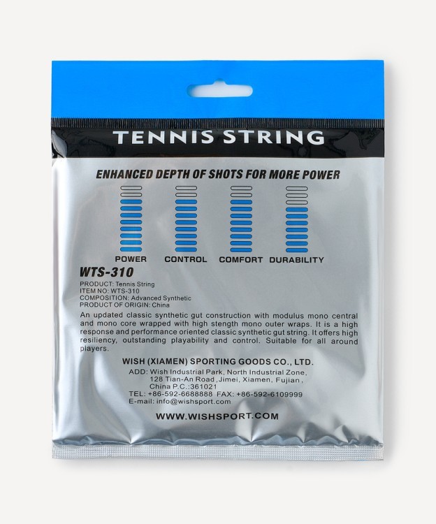 Струна для теннисной ракетки String WS-310, белый (2119121)