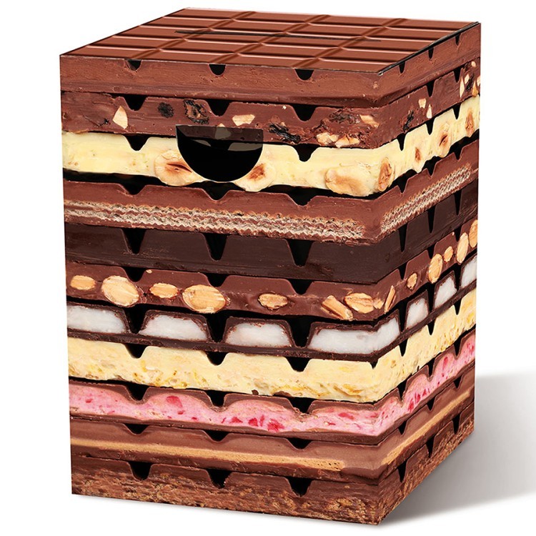 Табурет картонный chocolate, 32,5х32,5х44 см (70395)